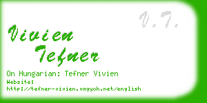 vivien tefner business card